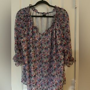 2x Talbots light weight floral top